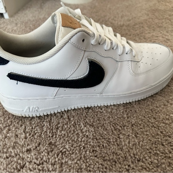Nike Air Force 1 Low White Removable check navy and tan size 13 - Picture 6 of 7